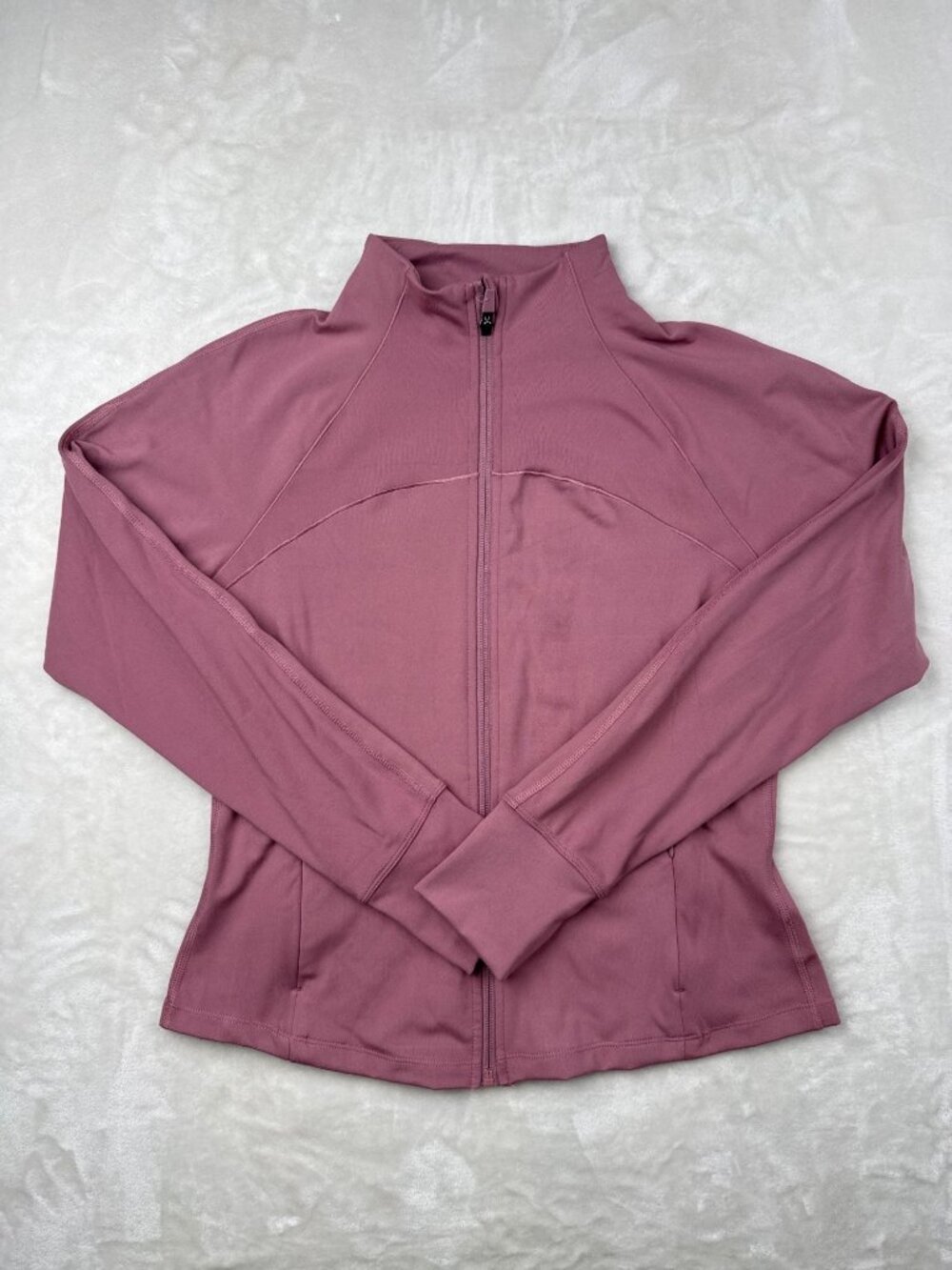 Jockey Womens Mauve Full-Zip Jacket Medium Polyester/Spandex